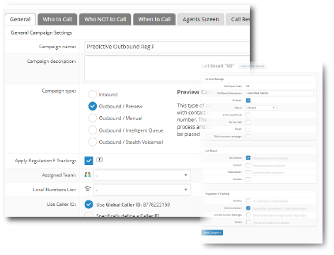 screenshot of Hosted Contact Center